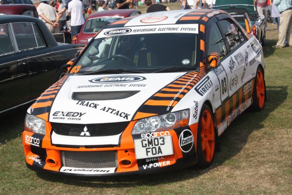 Gosporteers Motor Show Rally Stokes Bay Gosport Hants Mitsubusgi Race Car 26th August 2013 by Thomas Newton