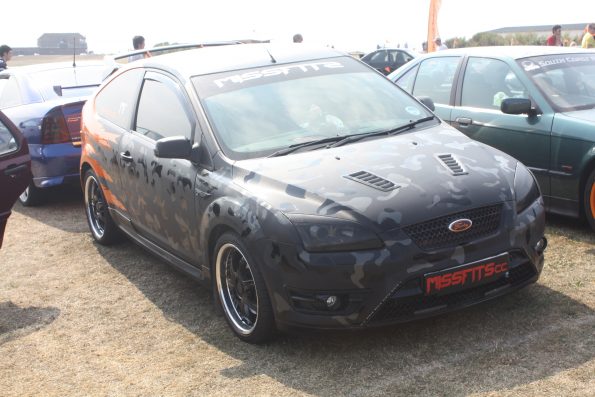 Gosporteers Motor Show Rally Stokes Bay Gosport Hants Camoflage car 26th August 2013 by Thomas Newton