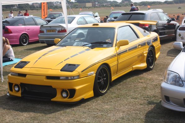 Gosporteers Motor Show Rally Stokes Bay Gosport Hants Yellow Custom Car 26th August 2013 by Thomas Newton