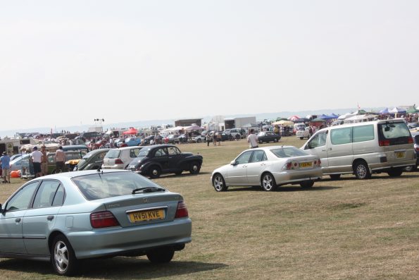 Gosporteers Motor Show Rally Stokes Bay Gosport Hants View across the site 26th August 2013 by Thomas Newton