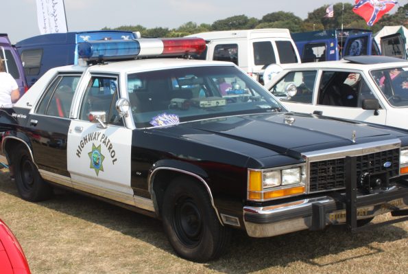 Gosporteers Motor Show Rally Stokes Bay Gosport Hants American Police Car 26th August 2013 by Thomas Newton