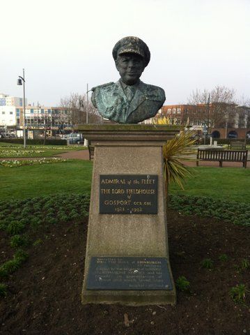 Lord Fieldhouse Bust Ferry Gardens Gosport Hants- By Martin Chandler 2012